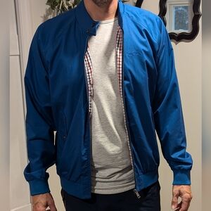 Ben Sherman Harrington Bomber Jacket Mens True Blue Classic Outdoors